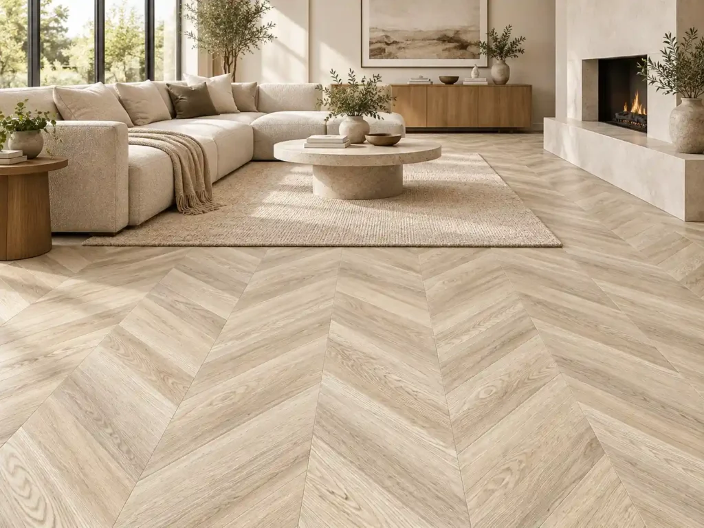 fishbone parquet flooring